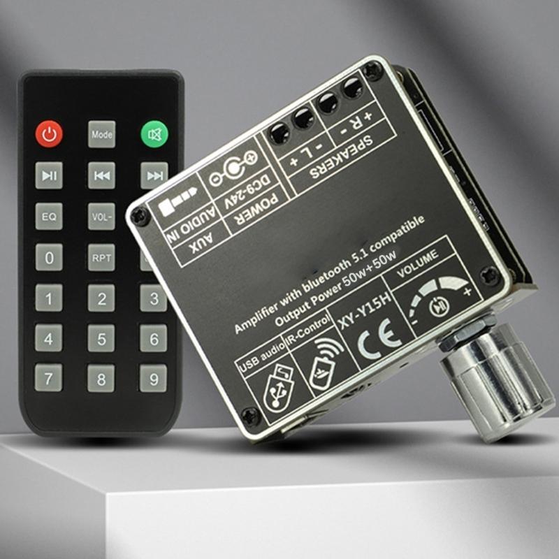 2x50w Bluetooth-compatible 5.1 Stereo Audios Amplifier Board Wireless HiFi Module For DIY Home Car Speaker Systems