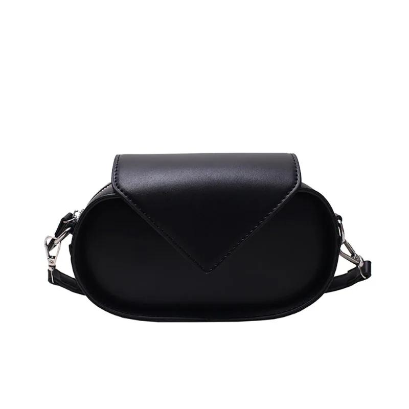 Versiunea coreeană Geantă pătrată mică retro, design triunghiular, geantă de umăr unică, toamnă iarnă, pachet cu texturi pop nou