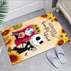 1 szt. Dywanik The Nightmare Before Christmas, do sypialni i pokoju zabaw, Trwały, Odporny na plamy i Łatwy do czyszczenia, do salonu