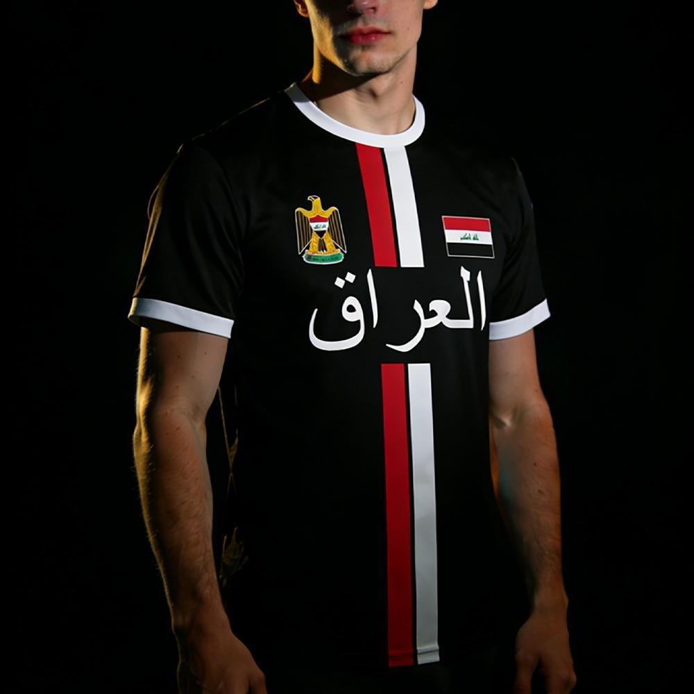 

raq Style Printed Jersey Unisex Summer Short Sleeve Breathable Quick Dry Football T Shirt S