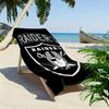 Oakland Raiders Print Beach Towel, Large Soft Quick Dry Towel for Beach Camping Swimming