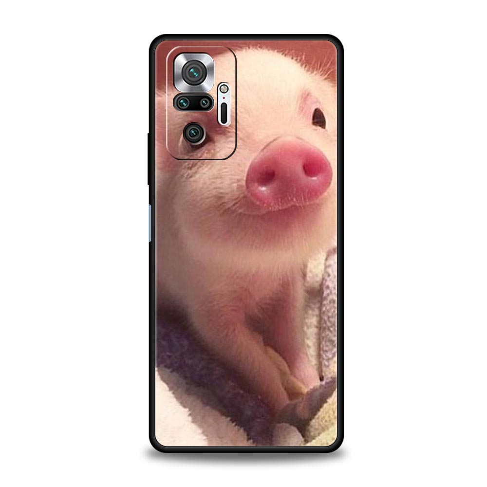 Handyhülle für Xiaomi Redmi Note 14 13 12 5G 11 10 Pro Plus 4G 9S 9 14C 13C 12C 10C 9C 9A Weiche TPU-Hülle Süßes kleines rosa Schwein