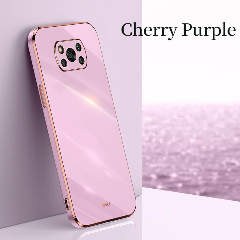 Plating Square Ring Holder Phone Case On For Xiaomi Mi Poco X3 Pro X 3 Nfc Gt 5g Poko X3pro  Luxury Soft Silicone Stand Cover