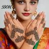 Event Makeup Tattoos Temporary Stickers, Fake Body Arm Chest Shoulder with Black Lace Flower Waterproof Pattern, Non-Irritating Art Sticker