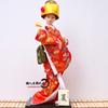 12 Inch Japanese Geisha Kimono Doll, Traditional Maiko Figurine for Sushi Bar Decor & Oriental Home Accent, Artisan Gift