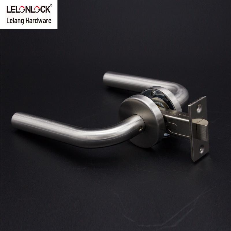 

American-Style Stainless Steel Keyless Bathroom Lever Lock with Brake