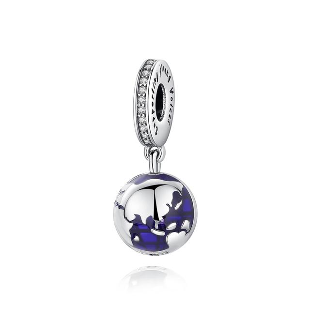 Original 925 Sterling Silver Charm Bead Travel London Bus Motorcycle Suitcase Charms Fit Fashion Bracelets Women Diy Jewelry