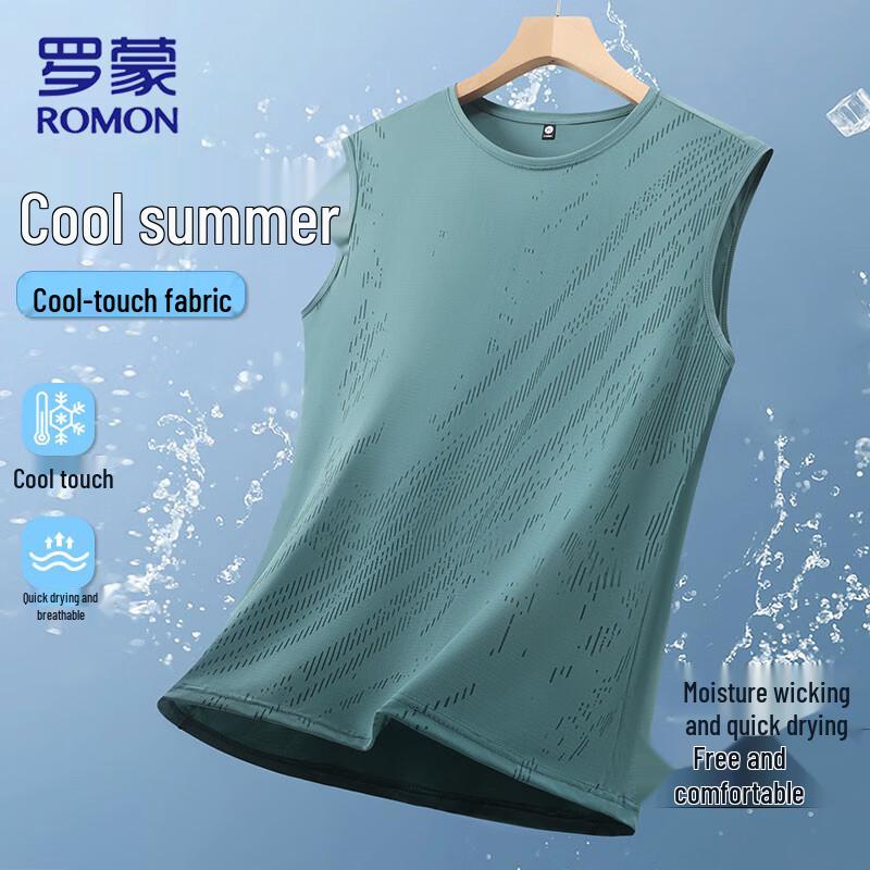 ROMON Men s Sleeveless Quick-Dry T-Shirt XL