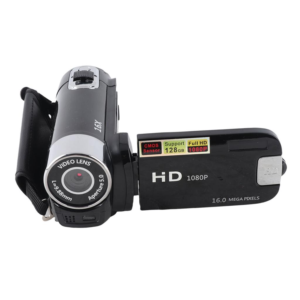 Digital Camera 1080P 16MP HD 16X Zoom Anti Shake Handheld Built in Microphone Video Camera with LED Fill Light