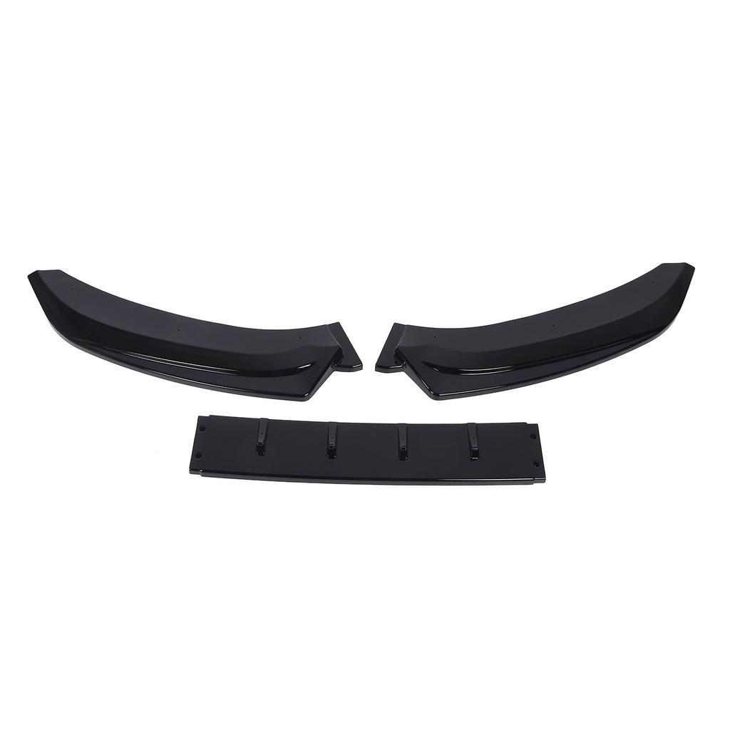 3 Pcs Front Bumper Lip Body Kit Glossy Black Anti Collision Racing Look Bumper Lip Spoiler Replacement for S4 B8.5 S