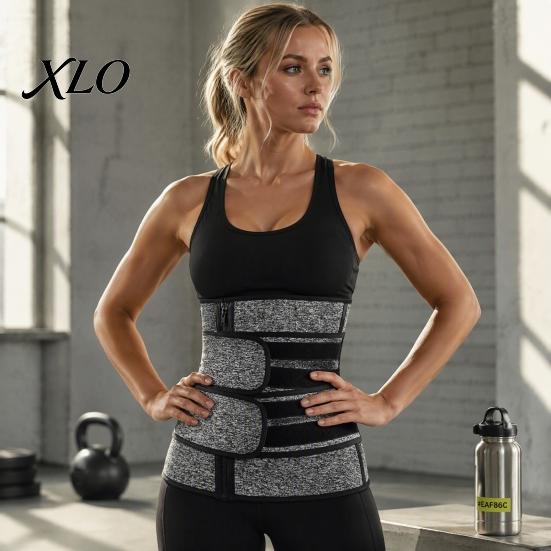 Women Waist Trimmer Belt with Zipper, Trainer Sweat Band Stomach Abdominal Compression Wrap Wrap, Enhancing Lower Belly Fat Sauna Slimming Back