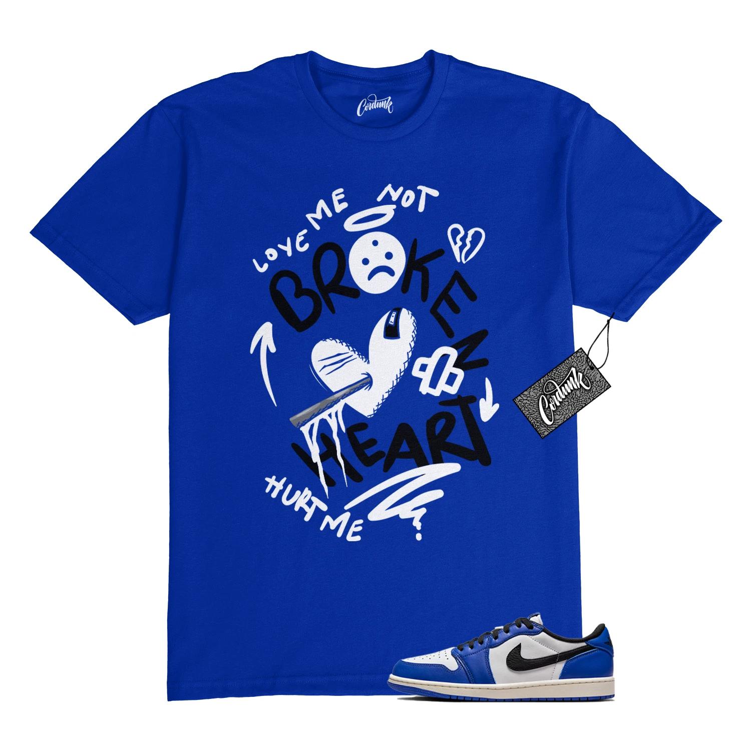 1 Low Game Royal Blue White Black 2024 T Shirt to Match BROKEN 140