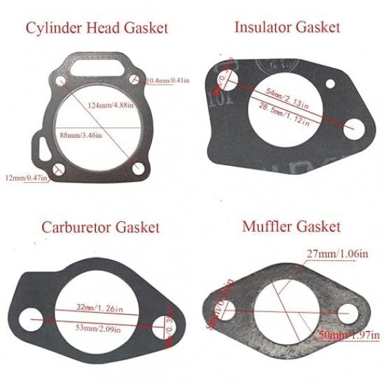 Gasket Kit Compatible with GX390 GX420 GX440 188F 190F(188series) Engine & Gener