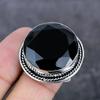 Black Spinel Handmade 925 Sterling Silver Jewelry Ring Size 9 N9w62
