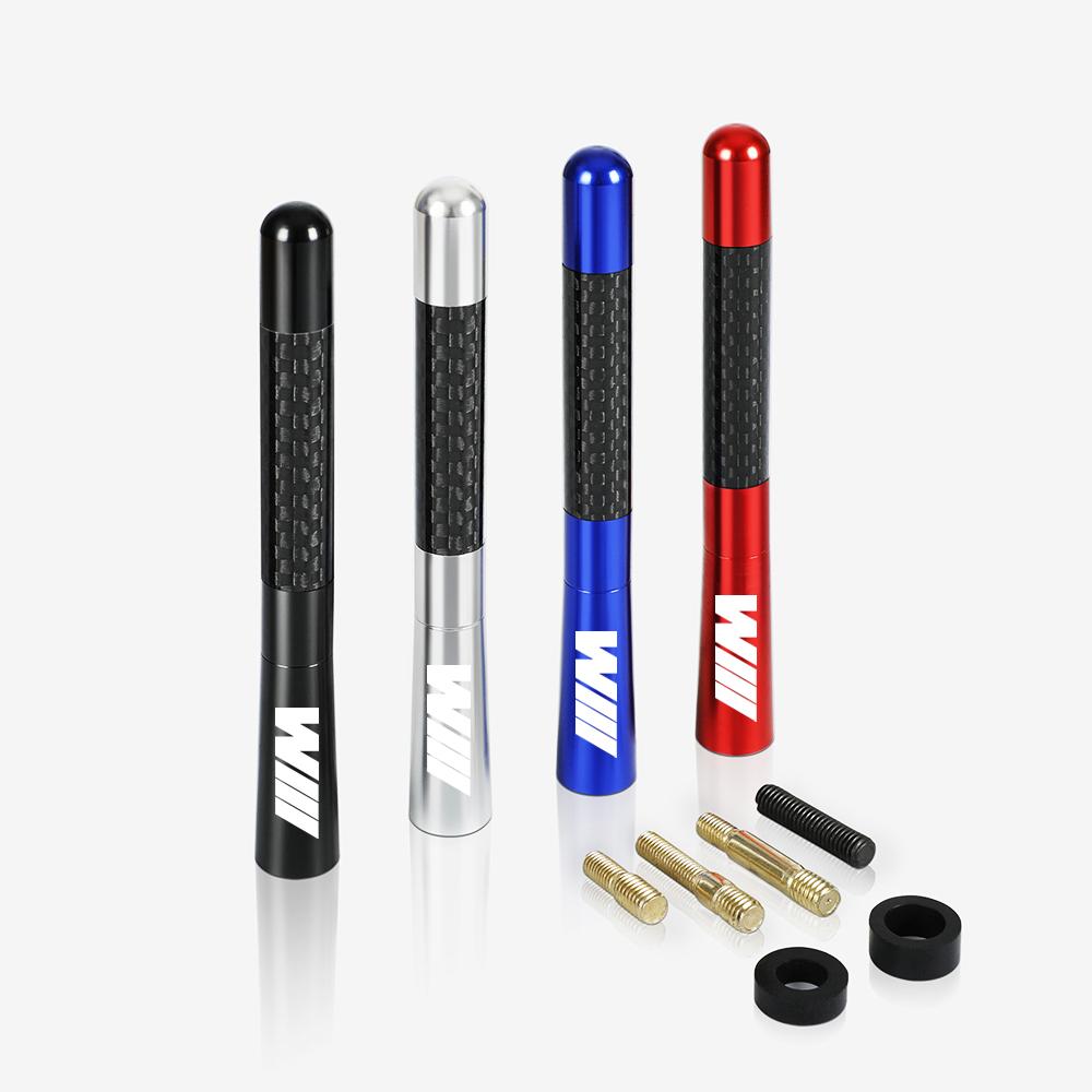 12cm Carbon Fiber Car Radio Antenna For BMW F20 F40 F30 F34 F22 F44 F32 F36 F07 F10 E90 Accessories Interior Sticker TX-BMW-RED