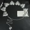 Punk Zinc Zinc Alloy Waist Chain Jeans Decor Adjustable Belt Elegant Heart Chain Waistband  Waist Accessories