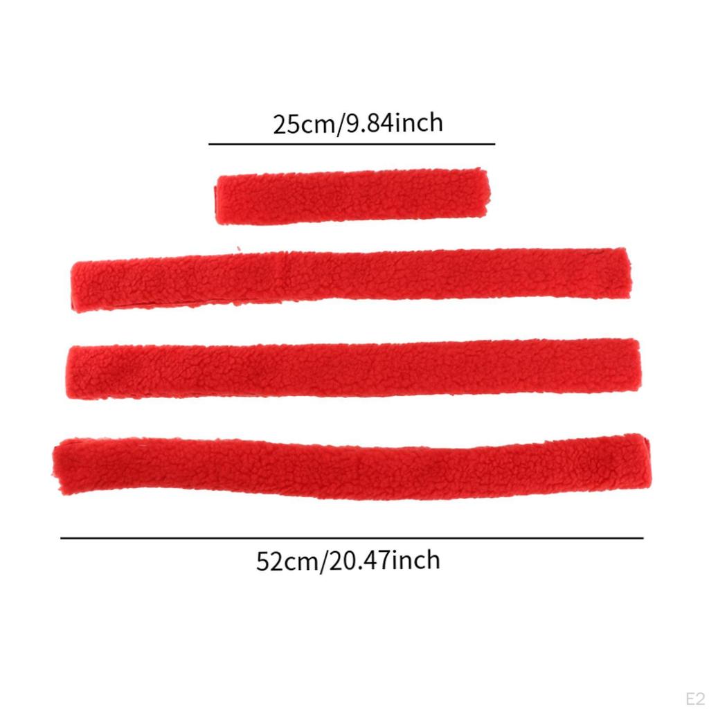 4 Adet At Yular Burun Bandı Kılıfı Yastıklı Rahat Çiftçilik Bakım Yapışkan Yastık Atlar