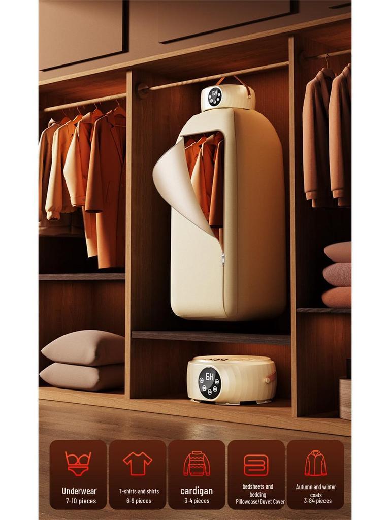 110V Portable Foldable Clothes Dryer – Large Capacity for Household & Dormitory Use