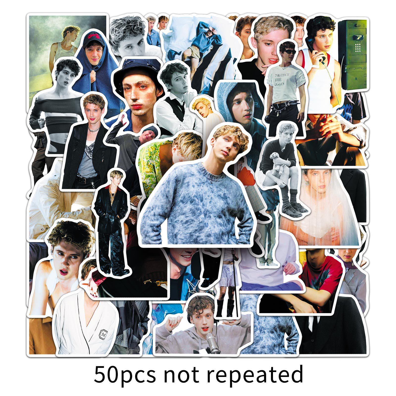 50 Troye Sivan Sticker Sheets - Celebrity Actor & Singer Merchandise