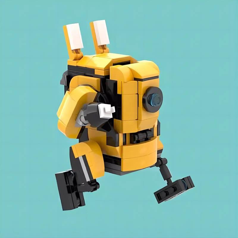 M Building Block Compatible With Lego 165173 Orange Mecha, Assembly Robot, Figure Model Building Block