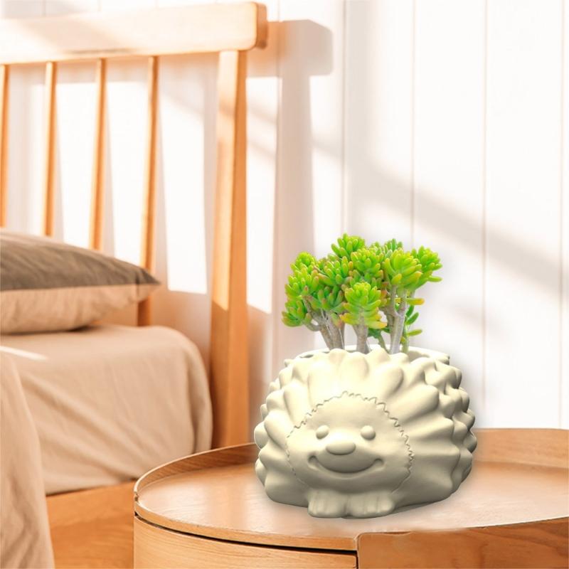 Silicone Mold 3D Hedgehog Flower  Mould  Handmade Crafts Plaster Candle Crystal Epoxy Resin Mold for Home Decors