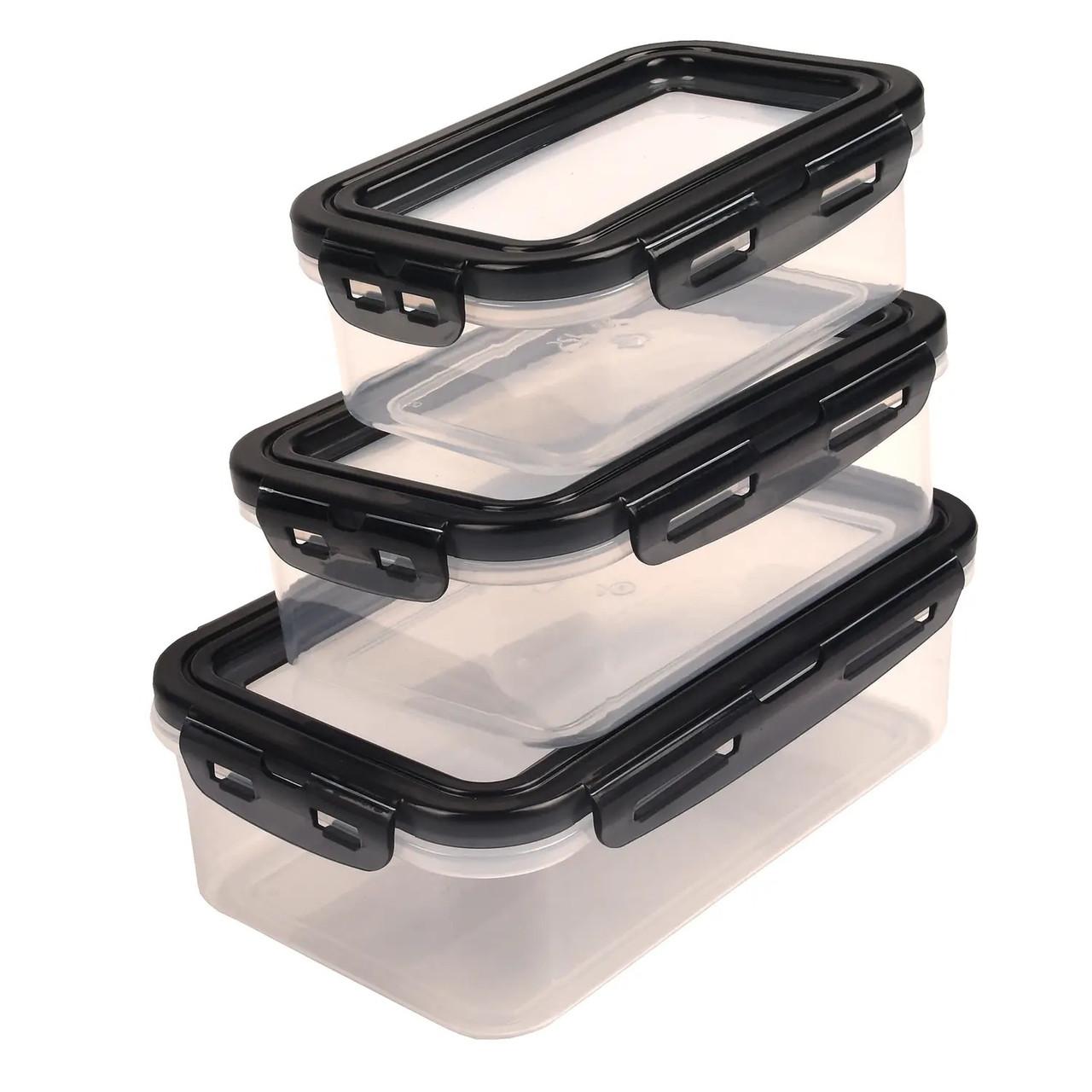 

Supretto food containers with silicone lid 3 pcs. (8679)