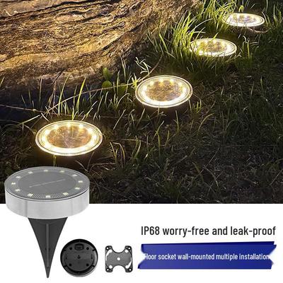 Waterproof Dual-Use Solar In-Ground & Wall-Mounted Outdoor Light