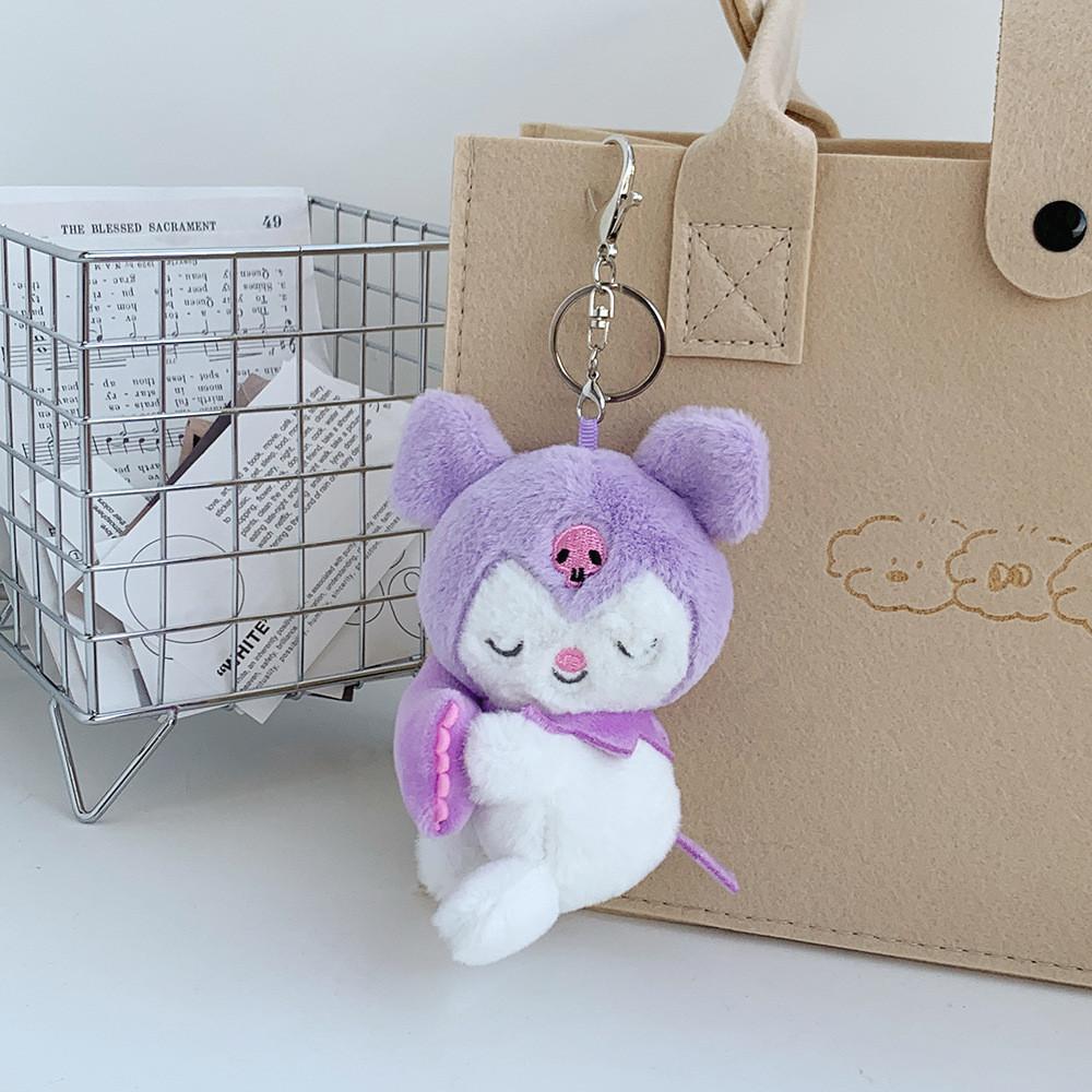 Adorable Cartoon Animal Plush Keychain Doll For Students Gift In Various Colors