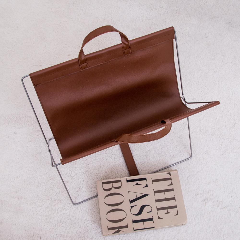 Contemporary Light Luxury Magazine & Book Storage Rack