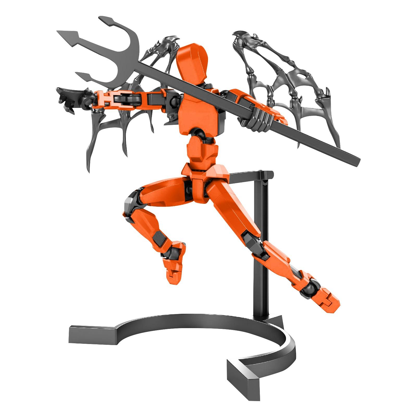 

Мобильный набор кукол, 3D-робот-титан, подвижная кукла, подходит для коллекционеров, украшение для рабочего стола One Size оранжевый