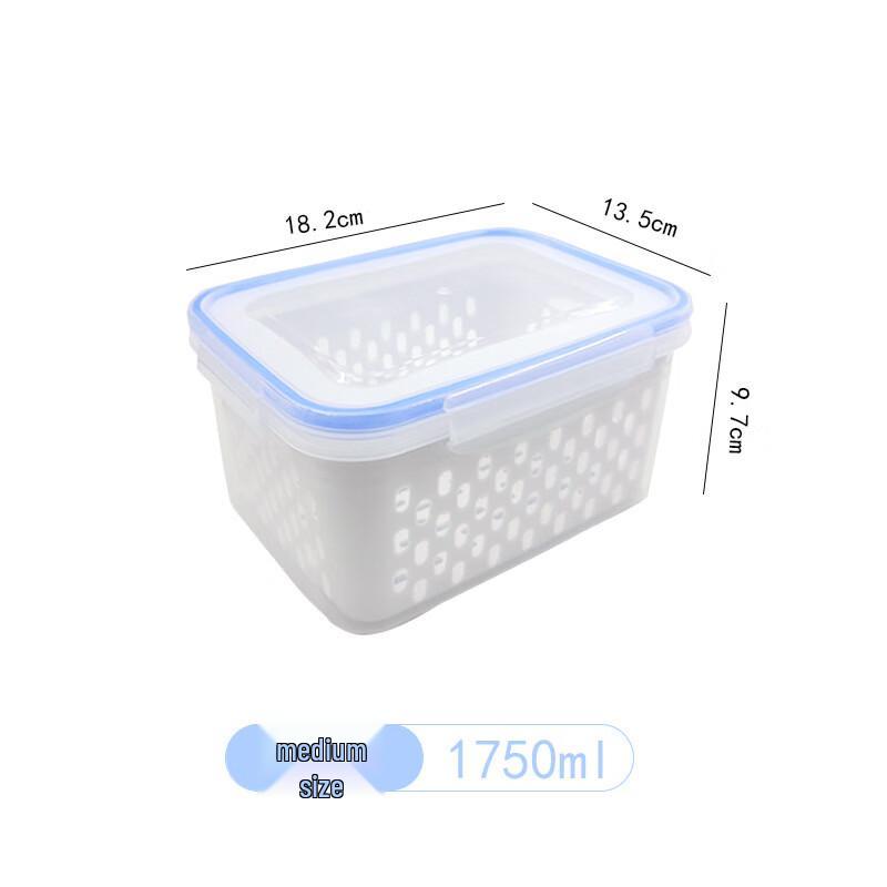 

ZISIZ Refrigerator Fresh-Keeping Box with Drain
