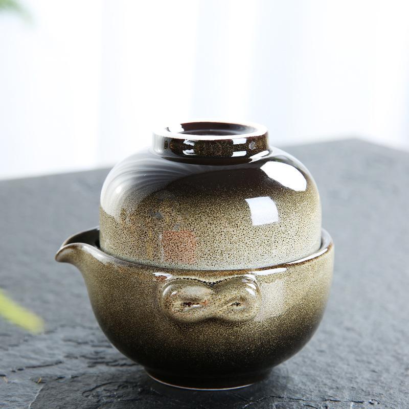 Hurtowy porcelanowy zestaw do herbaty 1 dzbanek 1 filiżanka, wysokiej jakości piękny i elegancki czajniczek Gaiwan i filiżanki łatwo podróżny czajnik