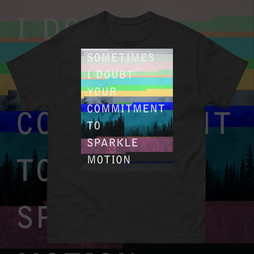 Sparkle Motion Shirt Vaporwave Cyberpunk Glitch Pastel Goth 90s Tee Unisex Tee