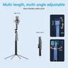 Q530TK Expandable Auto Face Tracking Tripod with Dual Lights 360° Rotating Metal Phone Stand Selfie Stick