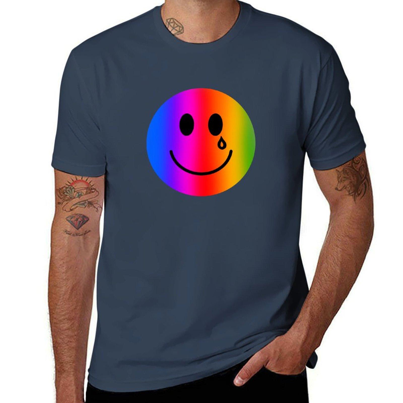 happy and sad TShirt Breathable Basic Cotton TShirt S