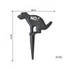 Dog Poop Sign Inserted European American Grass for Home Garden Decoration