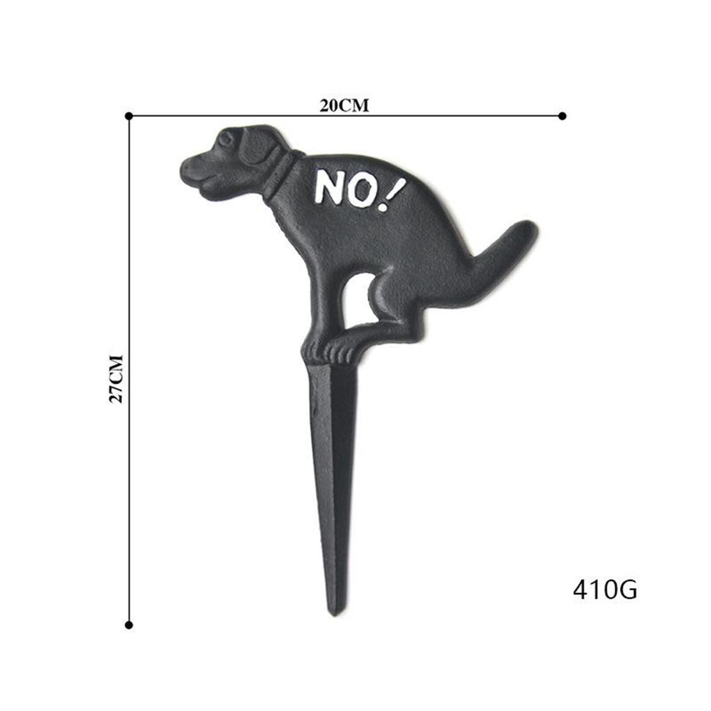 Dog Poop Sign Inserted European American Grass for Home Garden Decoration