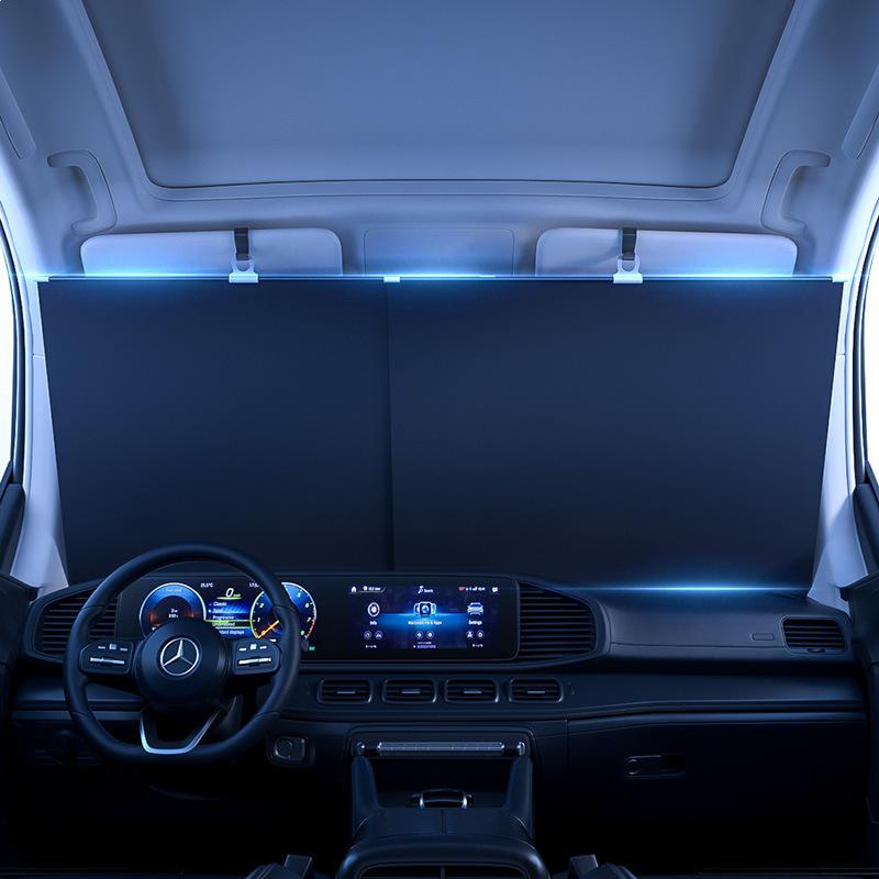 Automatic Retractable Car Sunshade - Summer Heat Protection & Insulation