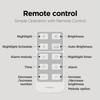 mooas Full Moon Backlight Night Light LED Wall Silent Wall 3 Usage Select 2 Ways of Wall Multifunctional LED Alarm Hour Remote 4 Levels of Brightness