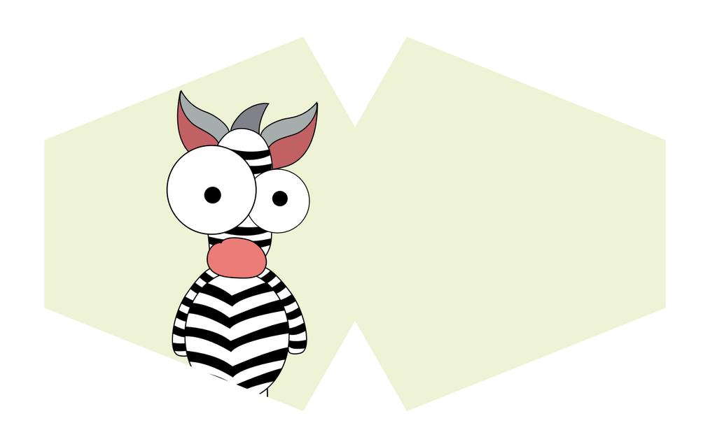 Kids Face Mask, Reusable Zebra Print With Filter