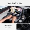 YONZEE Foldable Car Steering Wheel with Car Gap Cushion and Storage Carbon Seat Gap Organizer for and Universal Fit for Most Car Black 2-in-1