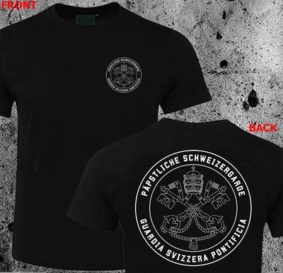 Vzácné Vatikán Guardia Svizzera Švýcarská garda Římskokatolický papež Bezpečnostní tričko Oblečení Y2k Topy Streetwear Tričko