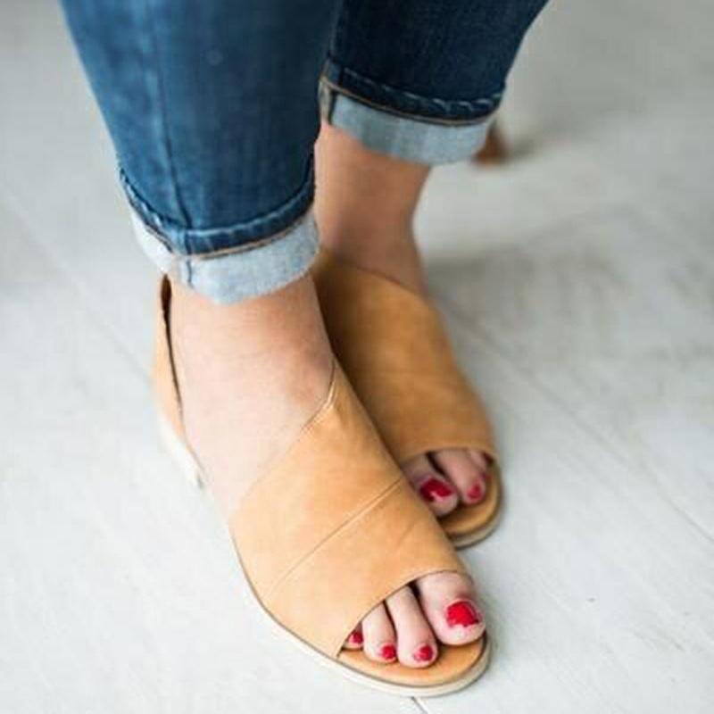 Chic Summer Women Sandals With Sexy Side Open Design And Casual Elegance