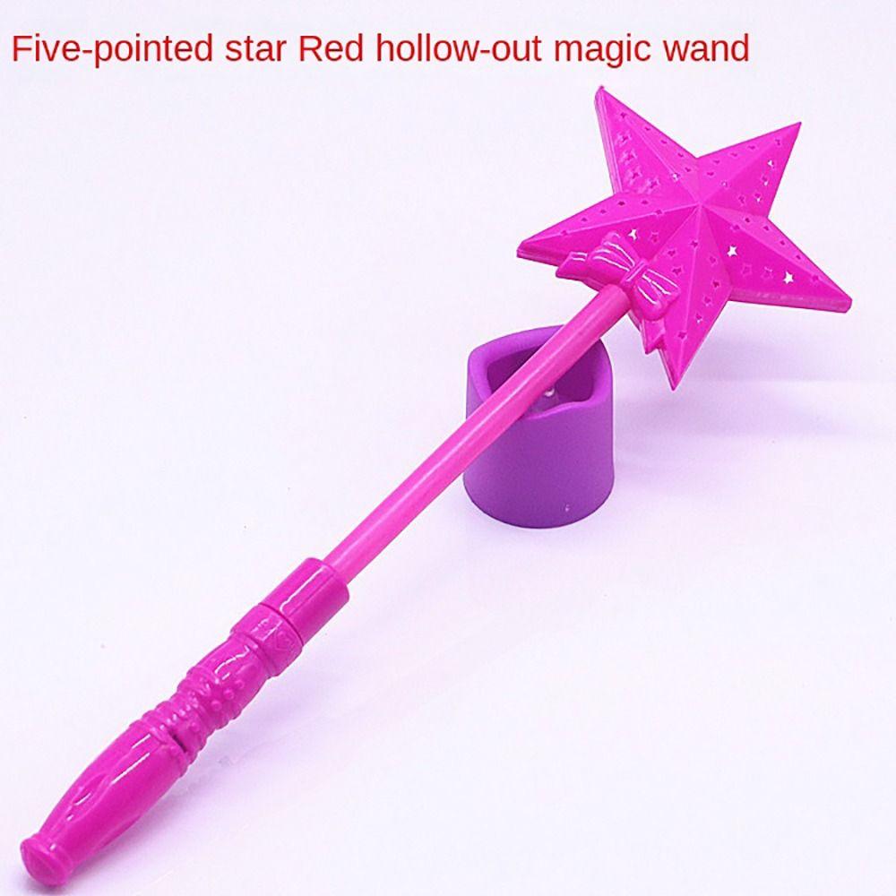 Hollow Star Rod Glow Sticks Cartoon Gift Flashing In Dark Luminous Stick Glowing Toys Light-up Wand LED Flashing Light-Up