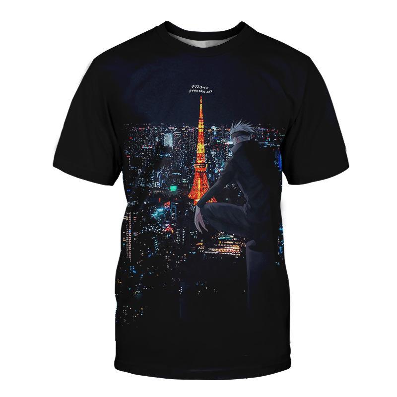 Jujutsu Kaisen Itadori Yuji Graphic T-Shirt, Fashion Anime Tee for Men Women, Breathable Polyester Short Sleeve, Casual Streetwear Tops
