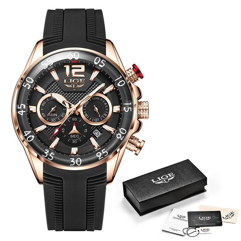 Fashion Men Watches Sport Quartz Watch Man Brand Luxury Wristwatches Chronograph Waterproof Casual Clock Montre Homme