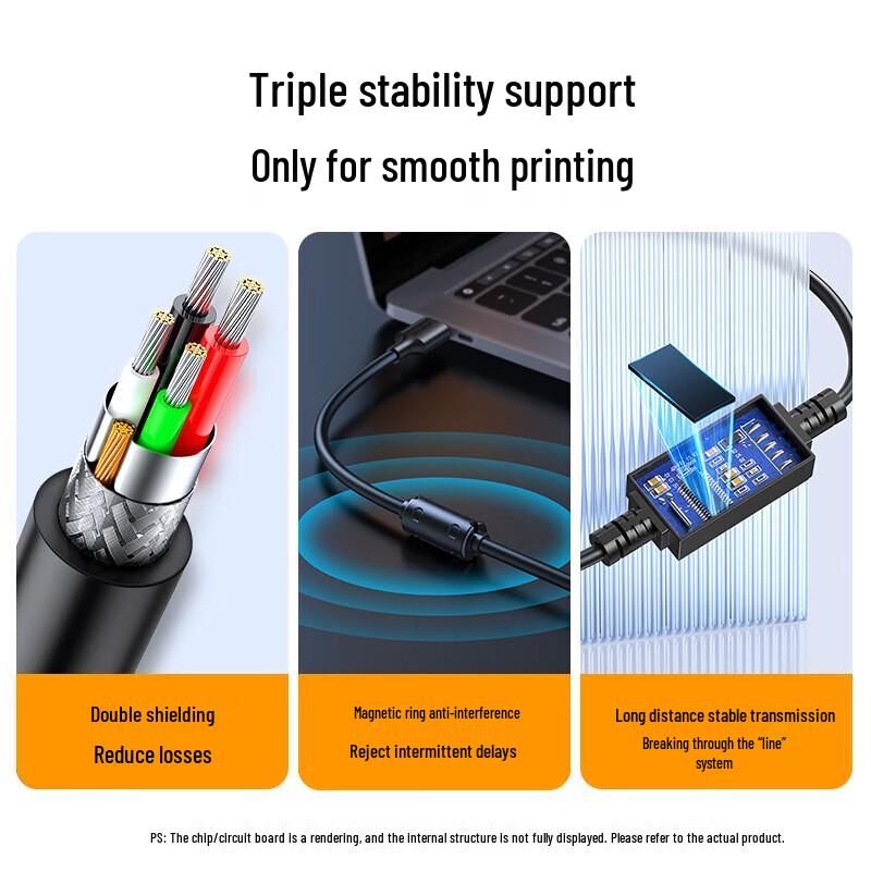 UGREEN US122 USB 2.0 Printer Cable