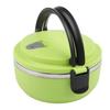 Stainless Steel Round 1 Layer Insulated Food Thermal Containers Lunch Box Case