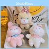 Teddy Keychain Rabbit Cute Cartoon Plush Toy Girls Kid Backpack Hanging Ornament
