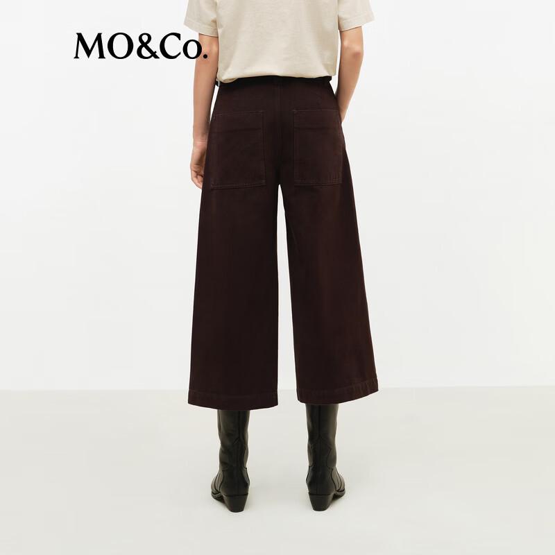 MO&Co. Women's Simple Fit Cotton Capri Jeans
